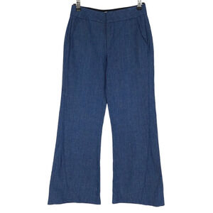 Co Denim Avec Francois Girbaud Wide Leg Jeans Linen Mid Rise Medium Wash
